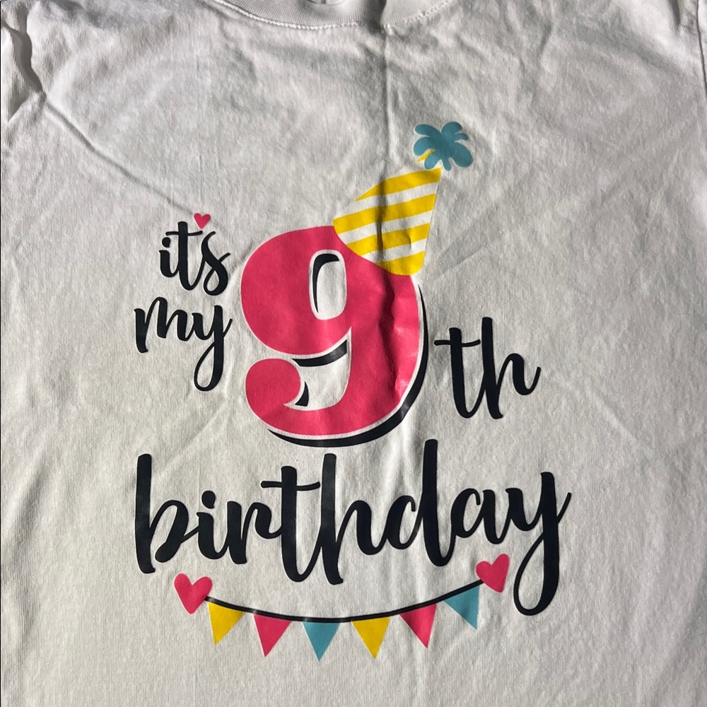 Birthday Celebration Kids Shirt - White